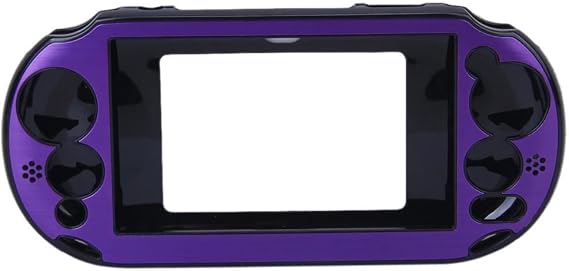 OSTENT Colorful Aluminum Metal Skin Protective Cover Case for Sony PS Vita PSV PCH-2000 - Color Purple