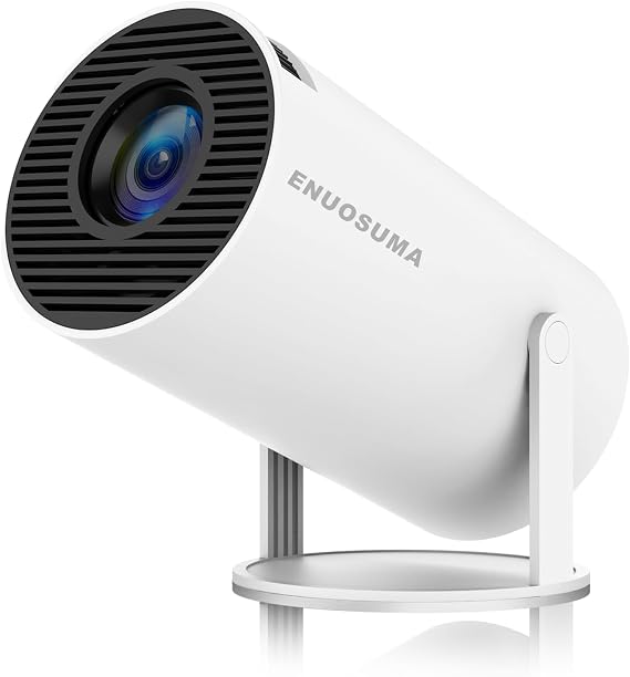 Mini Projector,Support 4K 1080P Portable Projector with Dual Band WIFI6 5G Wireless 5.0 Bluetooth Android 11, 200 ANSI Lumens, 180° Rotatable, Auto Keystone Correction, 35"-130" Screen Video Projector