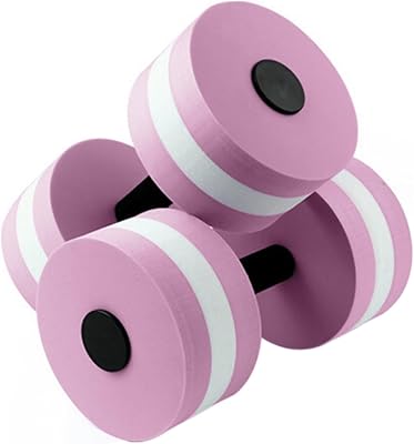 2Pc Water Dumbells Water Aerobic Exercise Foam Dumbbell Pool Resistance Aquatic Dumbbell EVA Yoga Barbell Exercise Fitness Equipment Exercises Equipment for Weight Loss