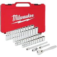 Milwaukee 932464944 1/4in Ratcheting Socket Set Metric & Imperial, 50 Piece