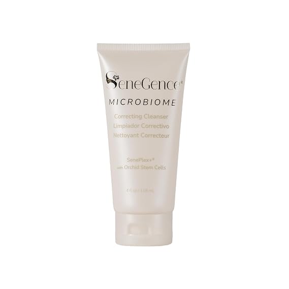 SeneGence Microbiome Correcting Cleanser, 4 Fl Oz, Exfoliate Skin with Probiotics and Hyaluronic Acid for Redness and Irritation, Sensitive to Oily and Troubled Skin Types, Vegan, Paraben Free