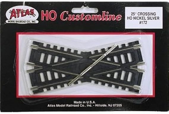 Code 100 Nickel Silver 25 Degree Custom-Line Crossing HO Scale Atlas Trains