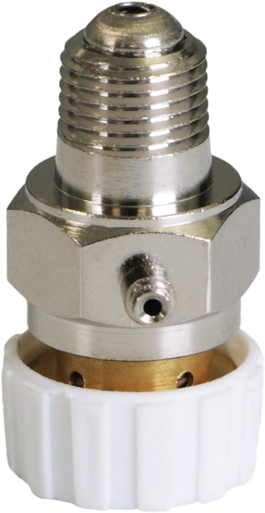 Midline Valve 6I722 Radiator Steam Air Vent with Plastic Knob; Heat Regulator Valve; 1/8 in. MIP; Chrome Plated Steel