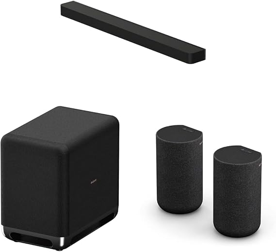Full Set of Dolby Atmos Compatible Home Theater System and Rear Speakers/SubwooferSony Soundbar HT-A8000 + SA-RS5 + SA-SW5