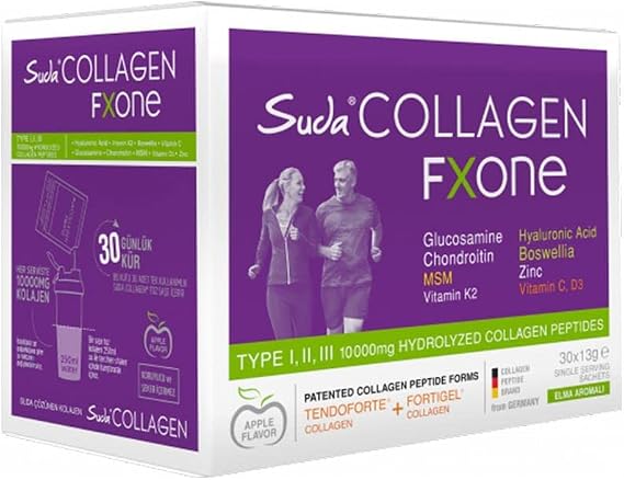 Collagen Fxone in Water 13 gr x 30 Sachet + Shaker Gift Apple Flavored, Asorti