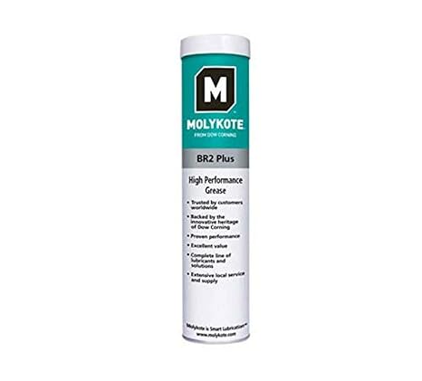 Molykote 4112876 BR-2 Plus High Performance Grease 14.1OZ, Black (1, n k)
