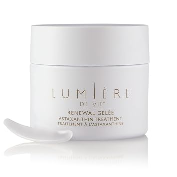 LUMIERE DE VIE Renewal Gelee: Advanced Astaxanthin Rich Skin Renewal Treatment - Hydrating, Antioxidant-Infused, Formula for Radiant Complexion, Fine Lines (2.0 Oz.)