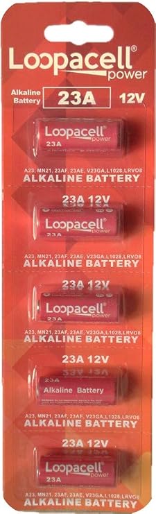 LOOPACELL A23 23A 12V Alkaline Battery (Pack of 5)