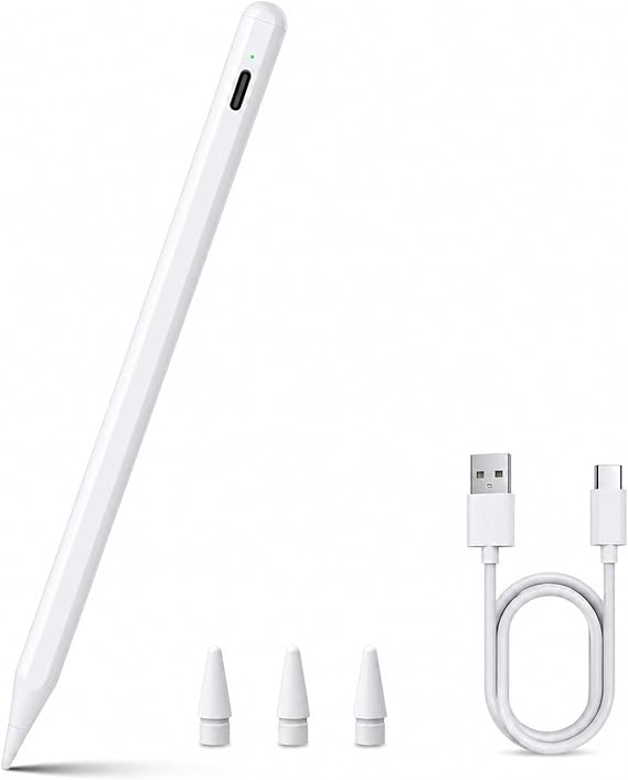 ANYQOO Stylus Pen for iPad 2018-2026 Palm Rejection Magnetic 15H Battery