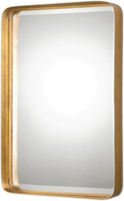 Uttermost Crofton Gold Leaf 20 14 x 30 14 Wall Mirror