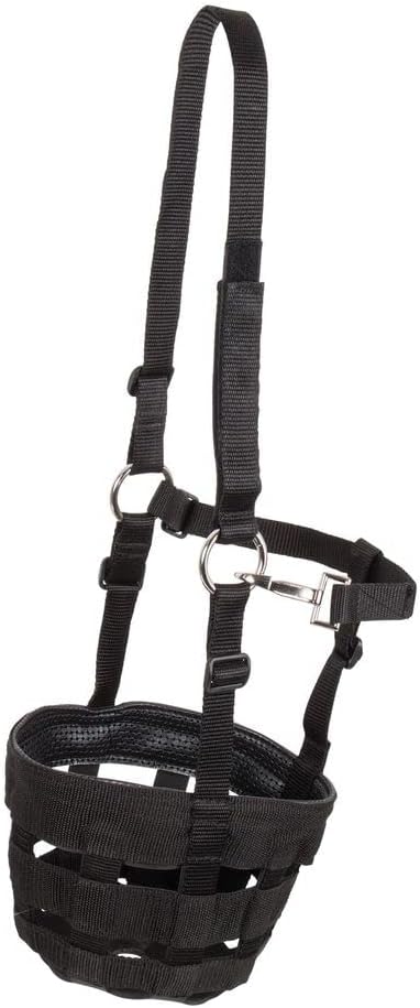 Dura-Tech Grazing Muzzle with Halter for Horses | Size Horse | Stable Essential for Horse Health Grazing Muzzle with Halter | Promotes Safe Eating Habits