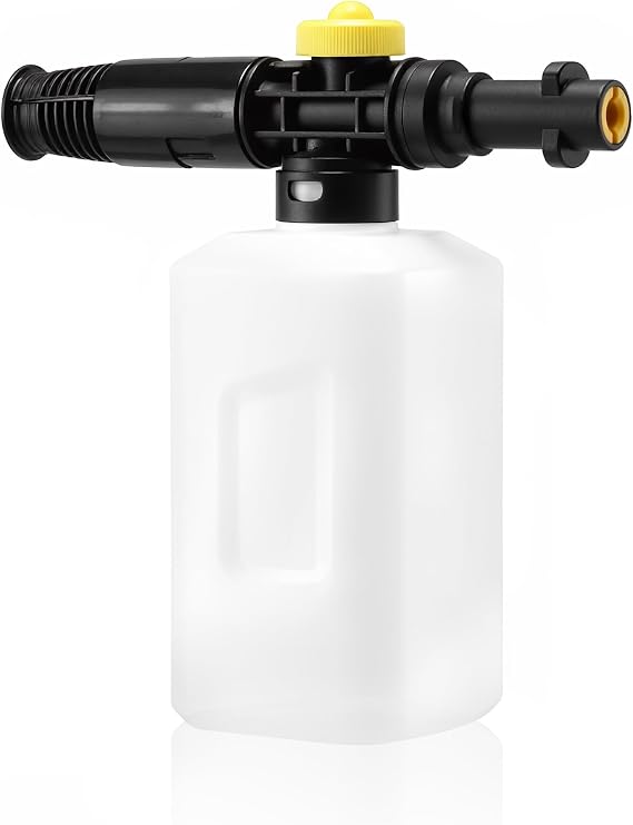 Soap Snow Foam Cannon Lance for K2 K3 K4 K5 K6 K7 Soap,Replacement Foam Cannon Upgraded Connect Power Thick Foam Soap Dispensal Adjustable Spray Nozzle, High Pressure Car Wash Gun Accessory
