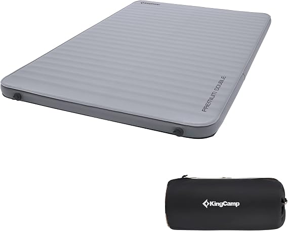 KingCamp Luxury Self-Inflating Camping Mattress 3D Foam Sleeping Pad Double(79.1"x50.3"x3.0")/Single