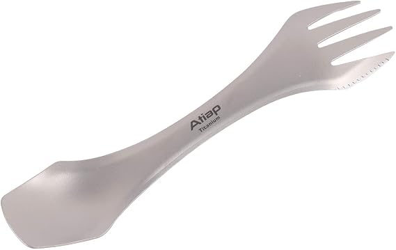 Titanium 3 in one Spork Include Knife Spoon Fork Multipopse Reusable Cutlery for Hiking/Backpacking/Camping