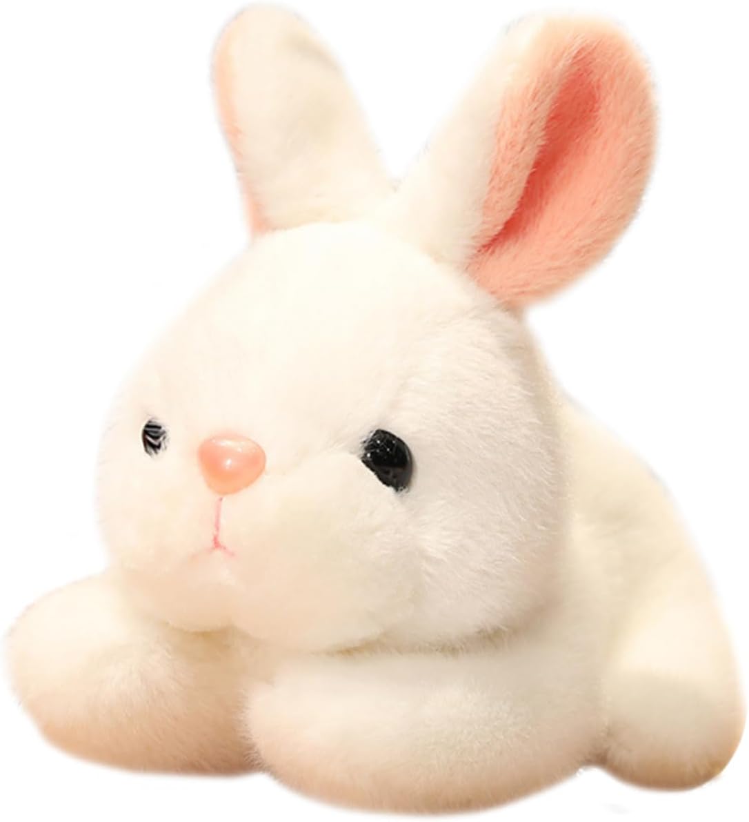TOYANDONA Bunny Plush Toy Bunny Year Bunny Stuffed Doll Girl Rabbit Birthday Animation Toy Plush Stuffed Animal White