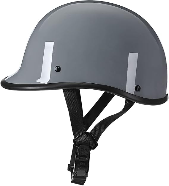 Helmets Half Cap Vintage Shell Open Face Motorcycle Helmet - DOT Approved