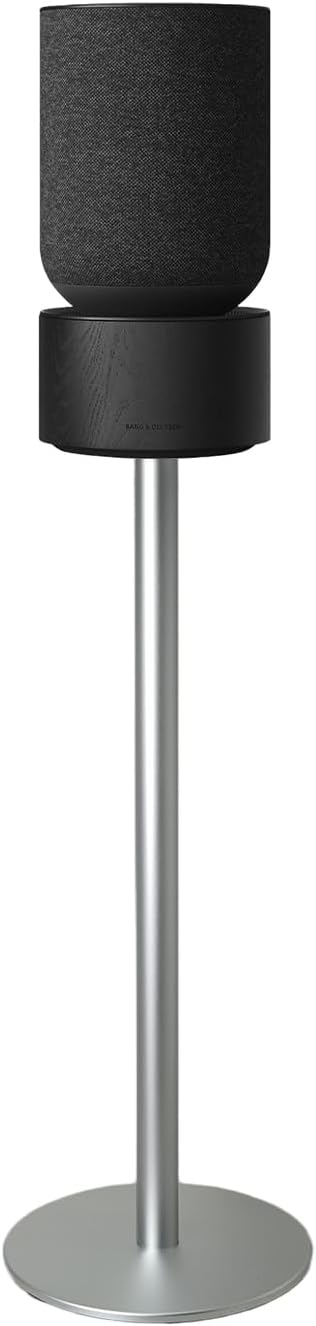 Speaker Floor Stand Compatible with Bang&Olufsen Beosound Balance Sound System, Made of Aluminum Alloy Material, Hidden Power Cord, Screw Fixed Sound Design (Silver Single)