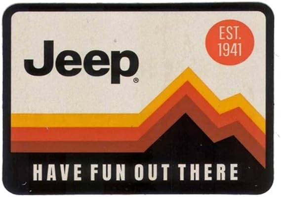 Jeep Have Fun Out There Vinyl Sticker (4" X 3")