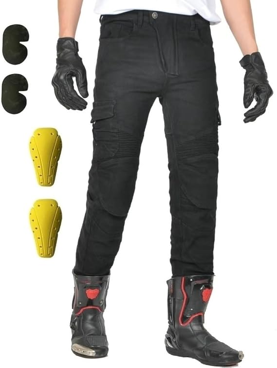 Motorcycle Pants Trousers for Men Women Moto Jeans Motorbike Biker Riding Pants with Protector