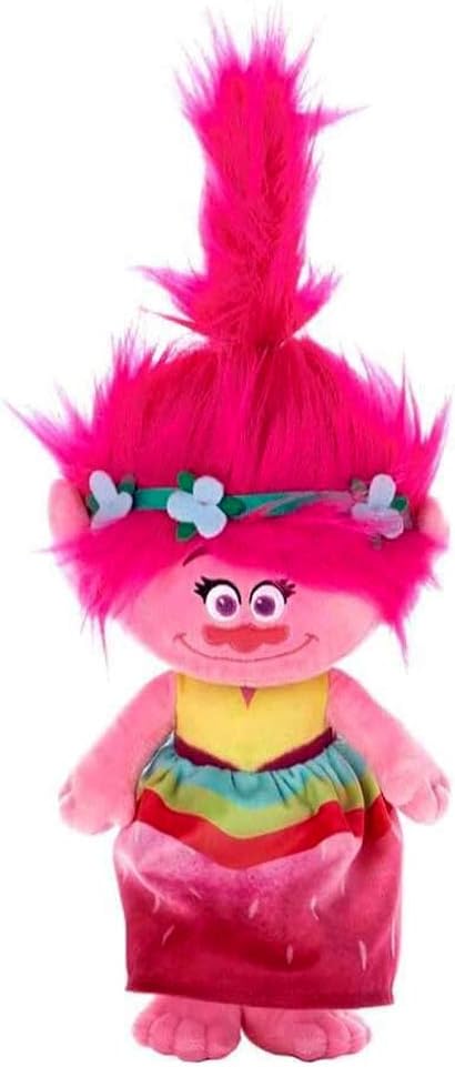 Trolls World Tour - Poppy 18" 45cm Soft Plush Toy - Rainbow Dress