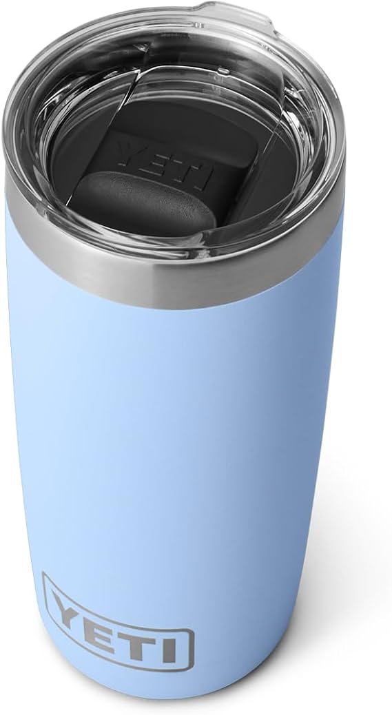 YETI Rambler 10 oz Tumbler, Stainless Steel, Vacuum Insulated with MagSlider Lid, Big Sky Blue