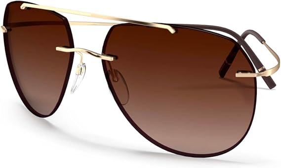 Silhouette NASH TMA COLLECTION 8744 GOLD/BROWN 61/15/145 unisex Sunglasses