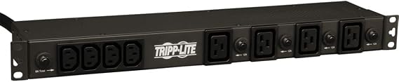 Tripp Lite Basic PDU, 30A, 20 Outlets (16 C13 & 4 C19), 200/208/240V, L6-30P Input, 15' Cord, 1U Rack-Mount Power, (PDU1230)