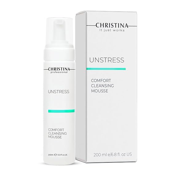 -CHRISTINA- Unstress Comfort Cleansing Mousse - Green Tea & Centheal, 200ml