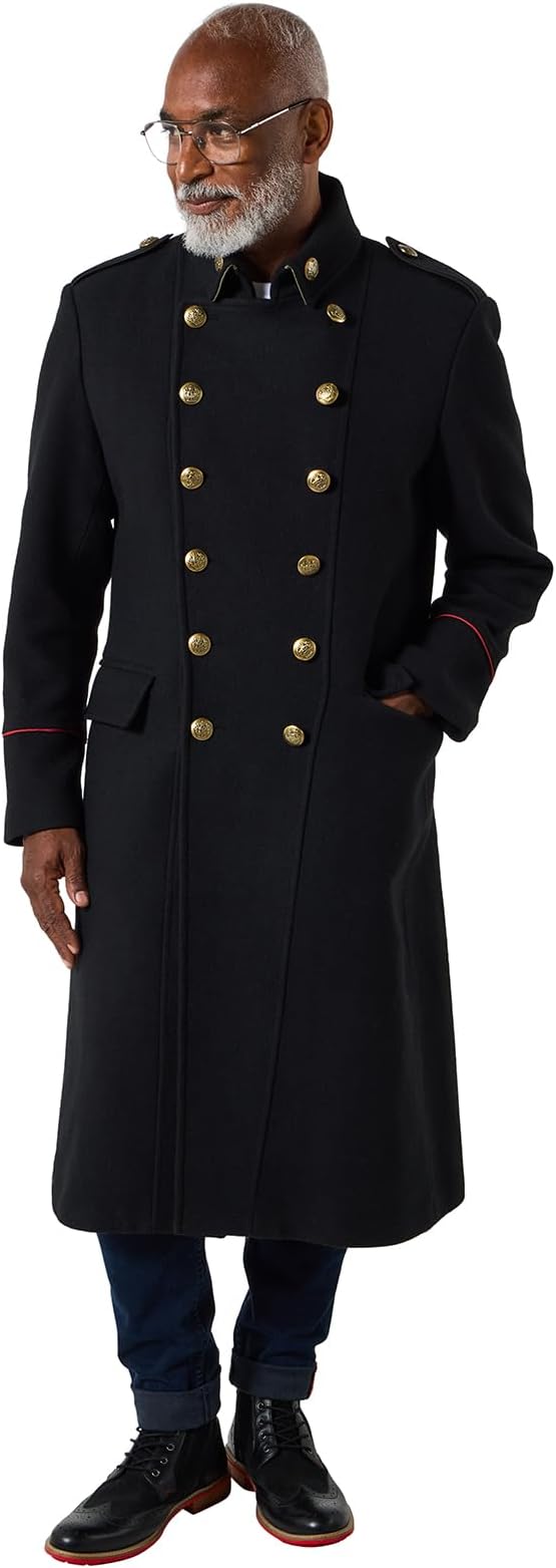 Joe Browns Men's Double-breasted Longline Military Coat Coat