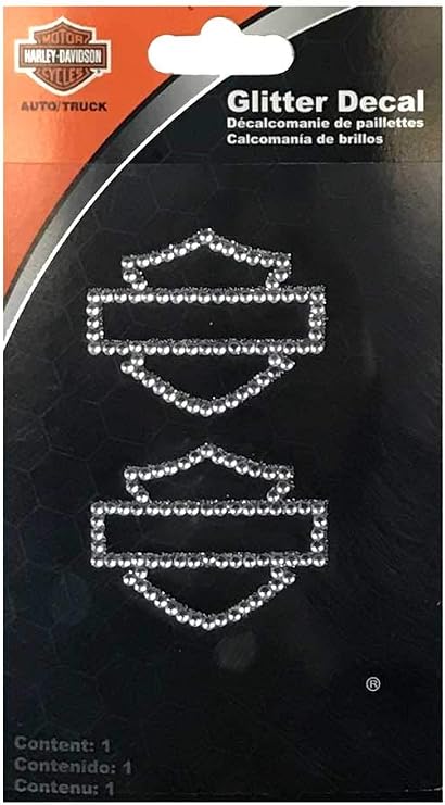 Chroma 320 Harley Davidson Bar and Shield Gem Decal (2pc.)