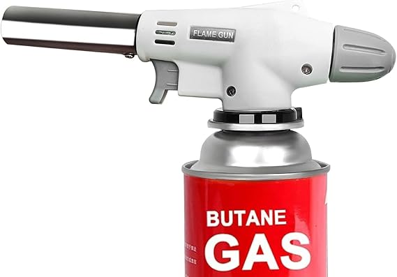 Butane Torch Kitchen Blow Lighter - Culinary Torches Chef Cooking Professional AdjustableFlame with Use for Creme, Brulee, BBQ, Baking, Jewelry (Butane Gas Not Included) (1)