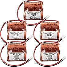 (5-Pieces) MR-BAT6V1 2CR17335A WK17 6V 1650mAh Lithium Battery for M80 Driver MR-J4 servo System