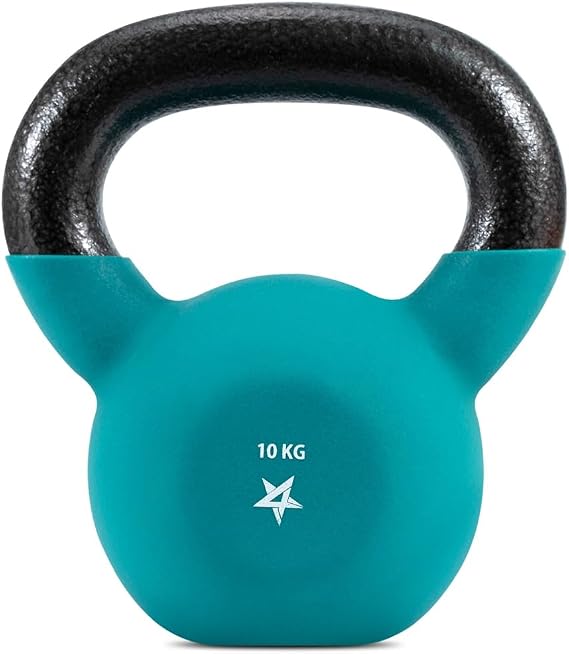 Yes4All 2-20kg Neoprene Coated Cast Iron Kettlebell, Kettle Bell Weight Sets for Home Gym Fitness & Weight Training - Multicolor Kettlebells, Single
