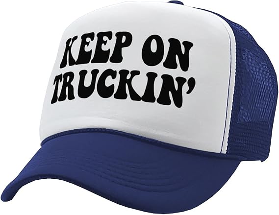 Keep ON Truckin' - Trucker Groovy - Vintage Retro Style Trucker Cap Hat