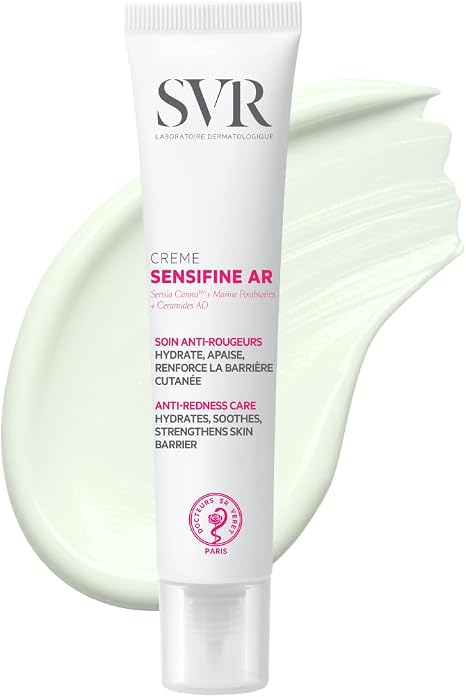 SVR SENSIFINE AR Hydrating Rosacea Cream for Face, Intensive Soothing Anti-Redness Moisturiser, 40ml