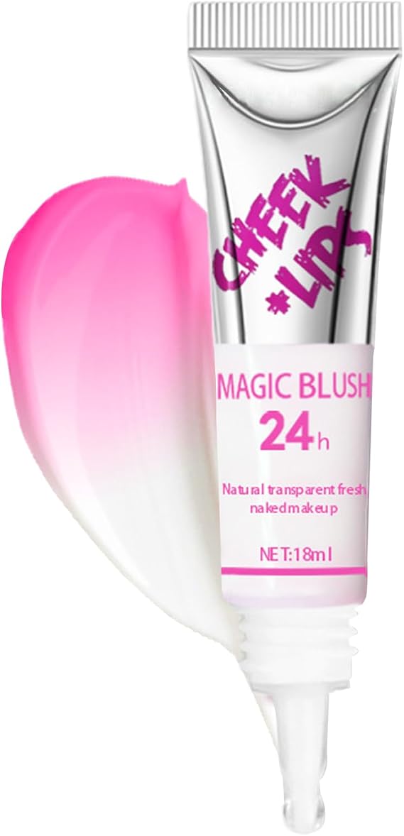 Color Changing Liquid Blush – Cheek Tint, Face Stain | Skin Reactive Blusher for Natural Glow, Long Lasting Makeup Tint for Daily Beauties Look, Hydrating Creamy Formula for Women and Teens