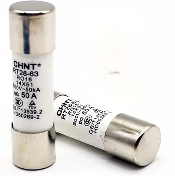 SaDity fuses 10pcs CHINT RT28-63 2A 4A 6A 10A 16A 20A 25A 32A 40A 50A 63A Fuse Link 14X51 Fuse Fusible Core fuses