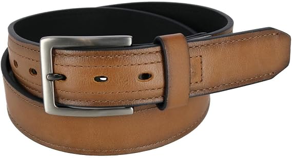 Dickies Mens Reinforced Leather 1 1/2 Inch Work Belt
