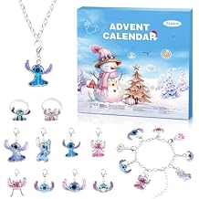 Advent Calendar 2026 for Kids Christmas 24 Days Countdown Calendar with Bracelet, Necklace, Ring and Unique Cute Cartoon Charm Christmas Holiday Ornament Gift