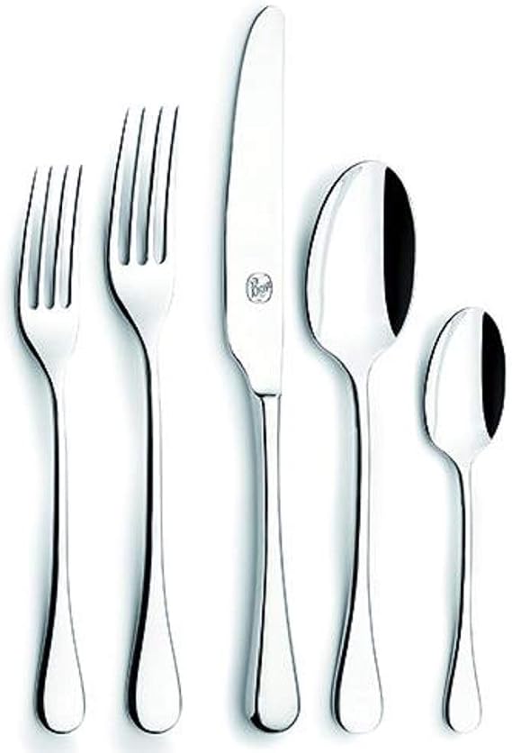 Vista Alegre Broggi Canto 5 Piece Stainless Place Setting, silver