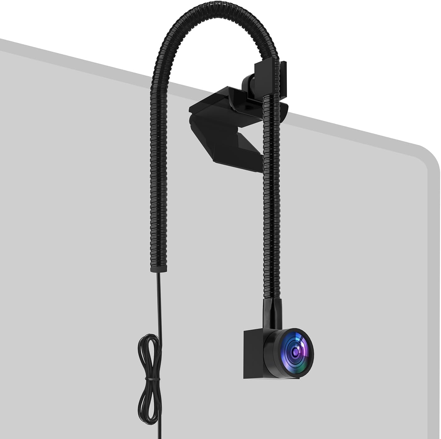 PEATOP Center Cam Middle Webcam,1080P Plug & Play Low Light Center Cam with Microphone Cover Middle Screen Webcam for PC Zoom,Video Call, Skype, Teams