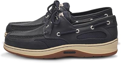 Sebago Clovehitch II FGL Waxed Boat Shoes - Leather Moccasins for Men with Breathable Mesh Panels, Anatomical EVA Midsoles, and Slip-Resistant Outsoles