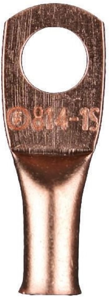Install Bay Copper Ring Terminal Connector 8 Gauge 1/4 Inch 25 Pack - CUR814