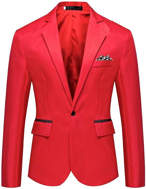 Blazer Slim Fit Men's Jacket Suit Jacket Men's Suit Large Sizes Fashion Slim Fit Blazer