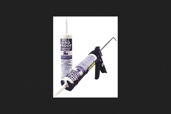 Bird-X Bird Repellent Gel - Non-Toxic Bird Proof Gel for Outdoor Use - 10 oz