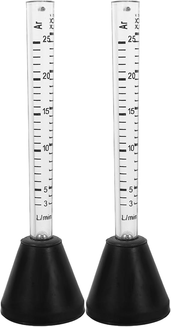 ARTIBETTER 2 Pcs Dual Scale Flowmeter for Argon Accurate Gas Flow Control for Mig Tig Welding Designed for Industrial Workshop Applications