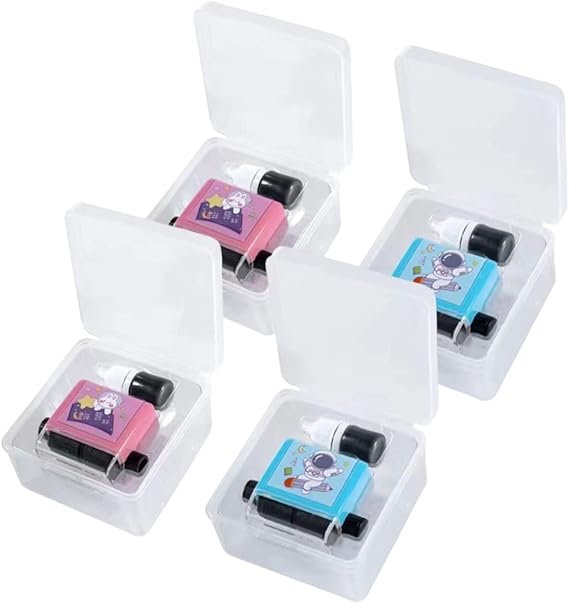 Math Stamp Roller Math Stamp Math Roller Stamp for Kids Roller Digital Teaching Stamp Smart Math Roller Stamps for Math Problems Math Stamp Roller 4PCS-All