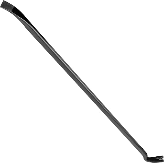 Hardys Hand Tools - Heavy Duty 48" Treated Carbon Steel Crow Bar, Swan Neck Wrecking Bar with Chisel End, Ideal Tools for Men, Crow Bars for Lifting Floorboards, Removing Nails