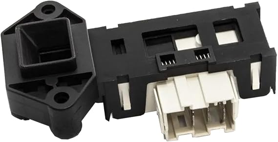 TALENTEC Home Electric Door Lock Compatible Mainly with Samsung Washing Machines Ref DC64-00653A ABS Plastic and Metal Colour Black and White Pack of 1