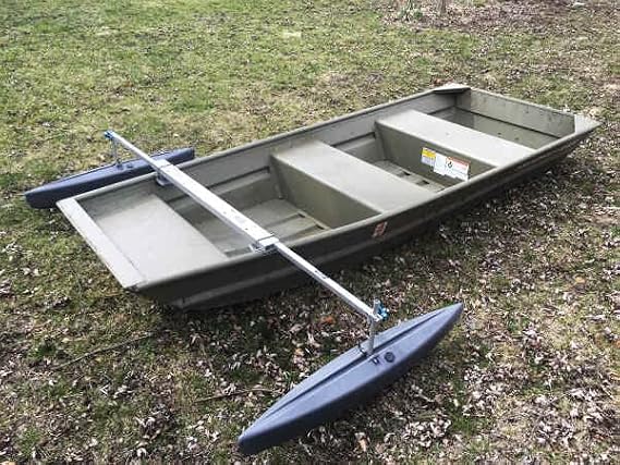Hydrodynamic Jon Boat Stabilizer Float Package